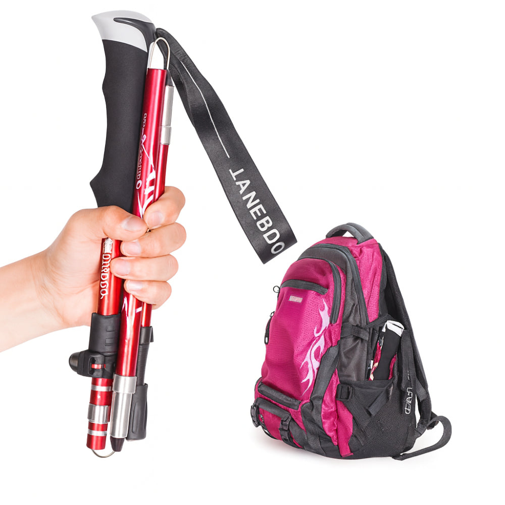 Trekking Poles Foldable Telescopic Hiking Support Sticks