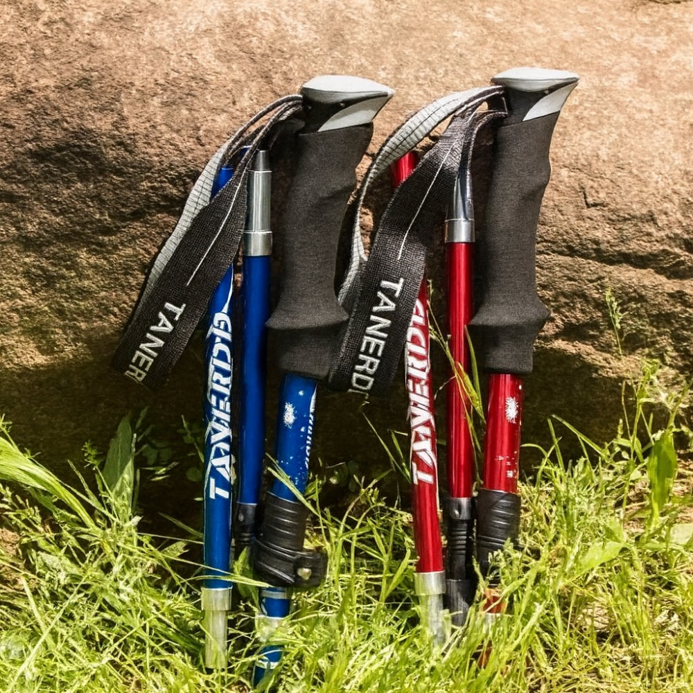 Trekking Poles Foldable Telescopic Hiking Support Sticks