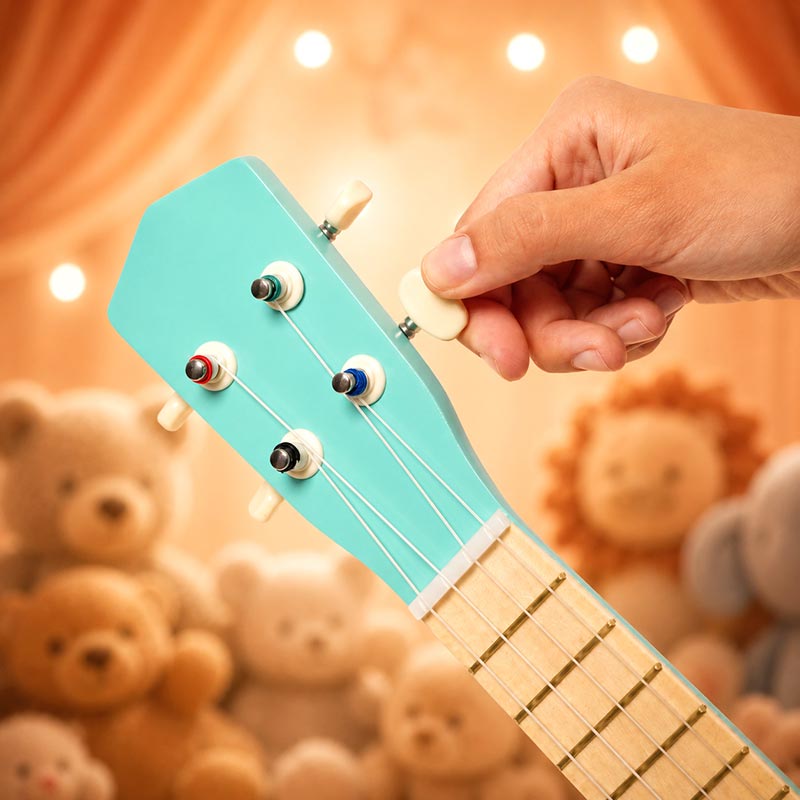 Children's Ukulele with Colorful Animal Design