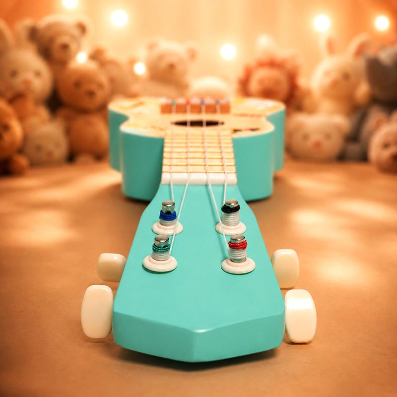 Children's Ukulele with Colorful Animal Design