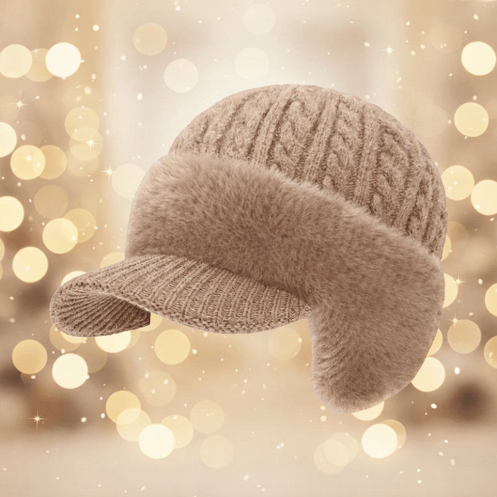 Unisex Winter Ear Flap Knit Cap Insulated Warm Outdoor Hat