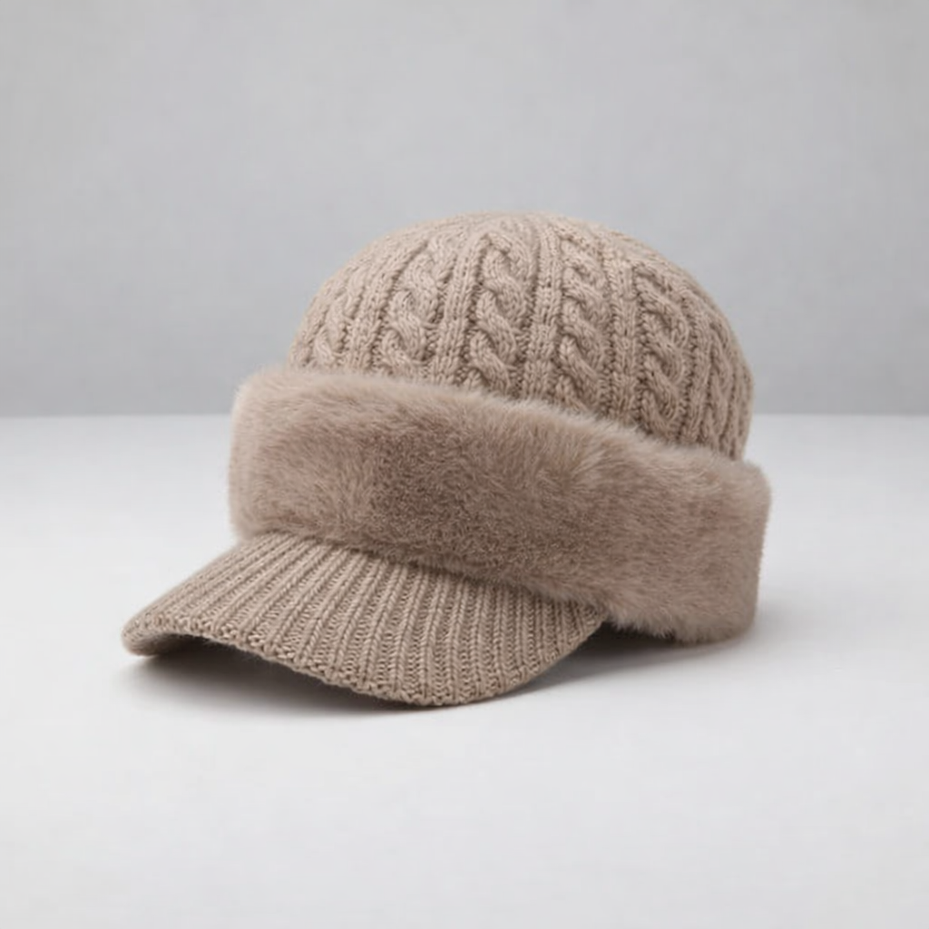 Unisex Winter Ear Flap Knit Cap Insulated Warm Outdoor Hat