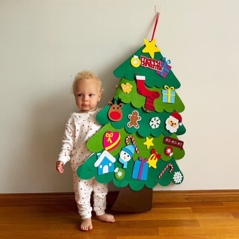 Felt Christmas Tree Bundle with Advent Calendar and Switch Board