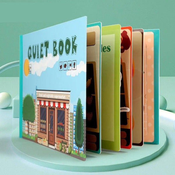 Activity Book Toddlers with Reusable Stickers and Themes