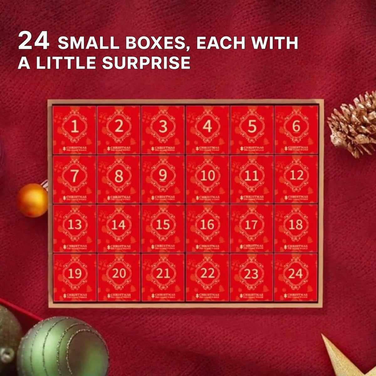Advent Calendar Puzzle 1008 Pieces with Christmas Village Scene