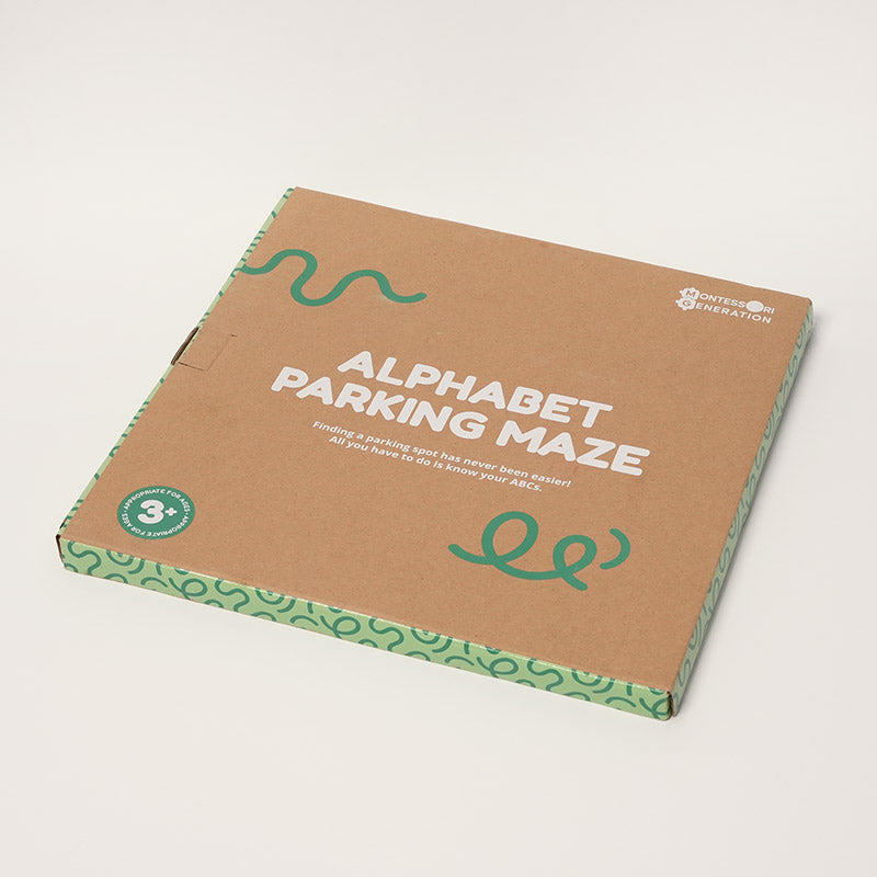 Magnetic Alphabet Maze with Parking Lot Theme