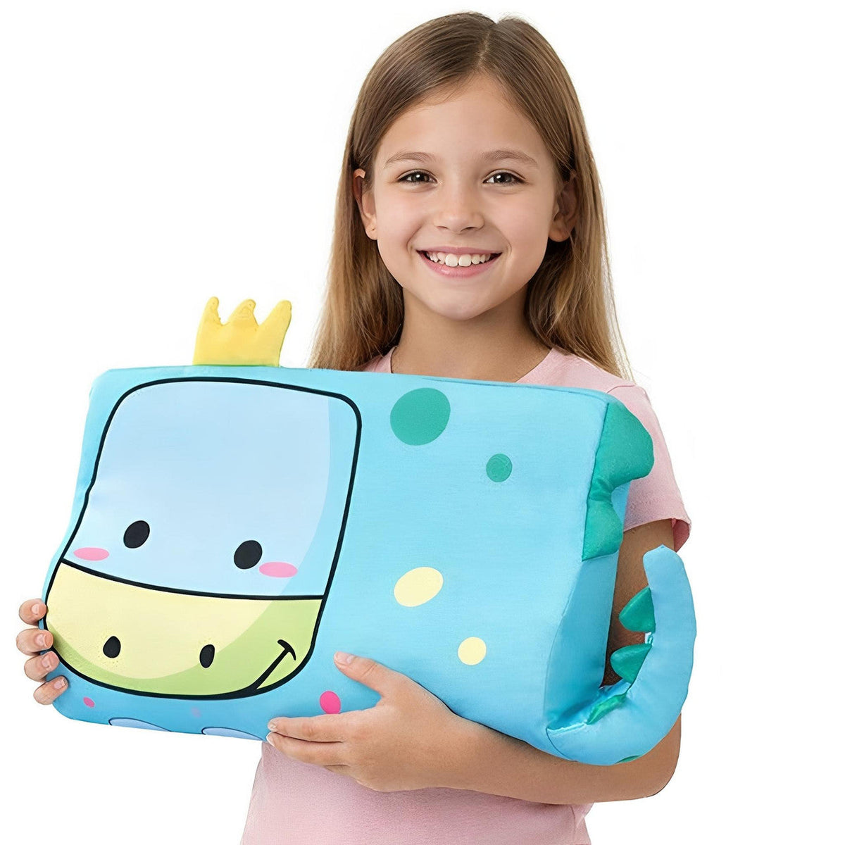 Animal Pillow for Kids with 3D Ears and Tail