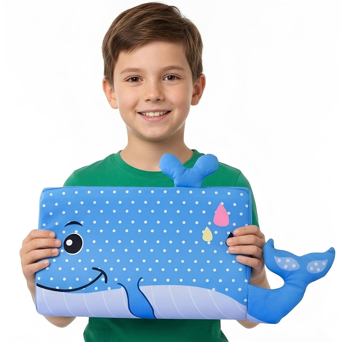 Animal Pillow for Kids with 3D Ears and Tail