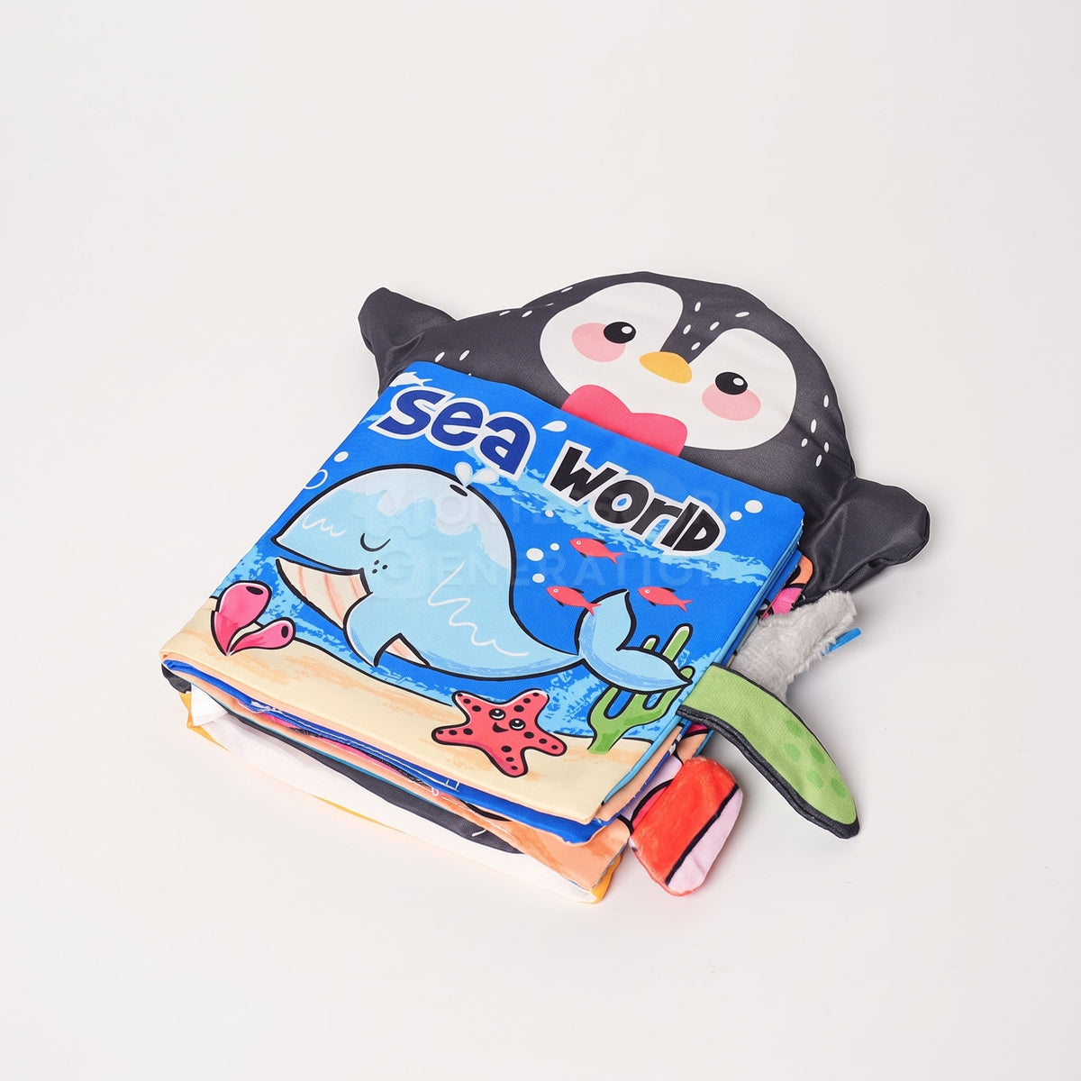 Baby Cloth Book with Jungle Animal Tail Design