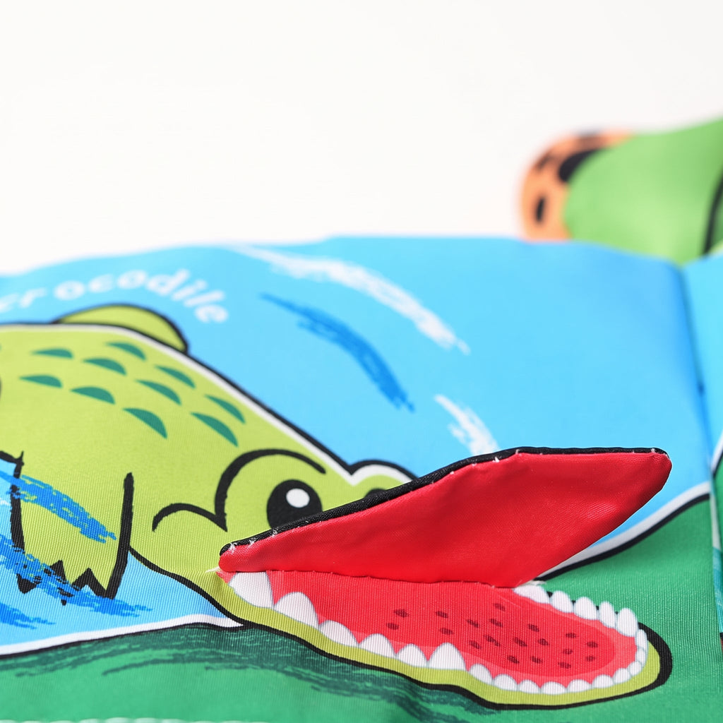 Baby Cloth Book with Jungle Animal Tail Design