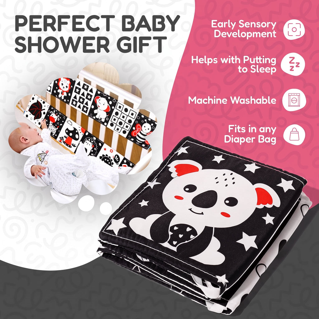 Baby Contrast Book with High-Contrast Animal Designs