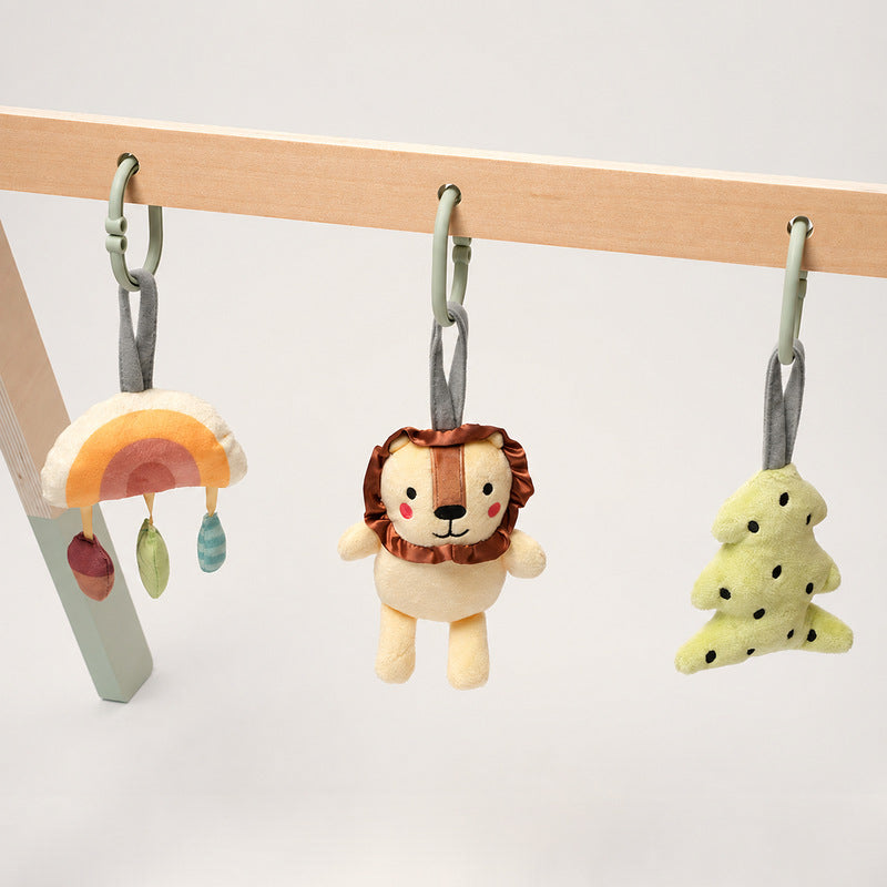Baby Play Gym with Wooden Arch and Hanging Toys