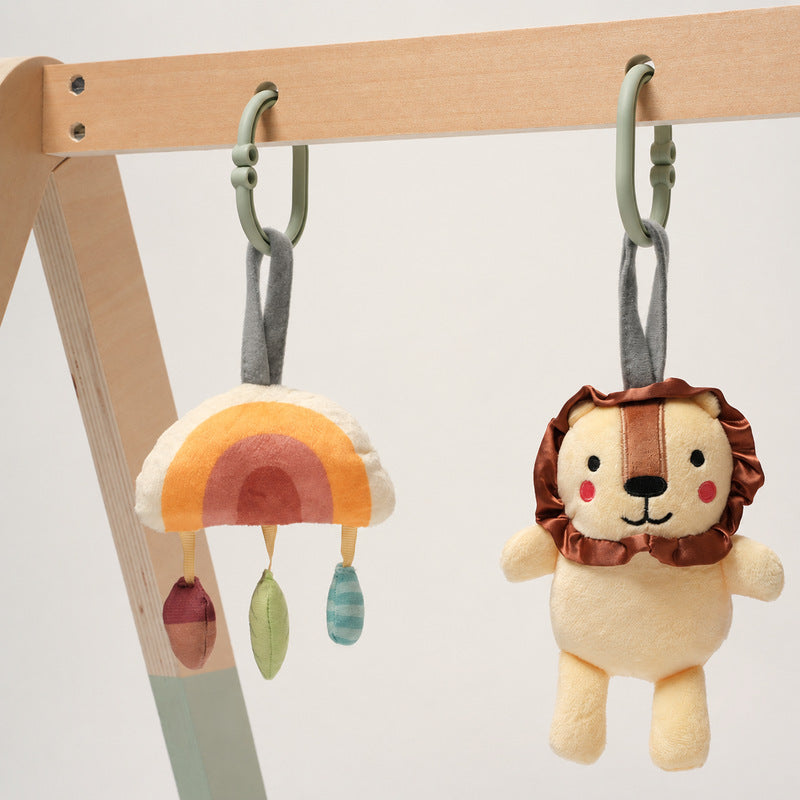 Baby Play Gym with Wooden Arch and Hanging Toys