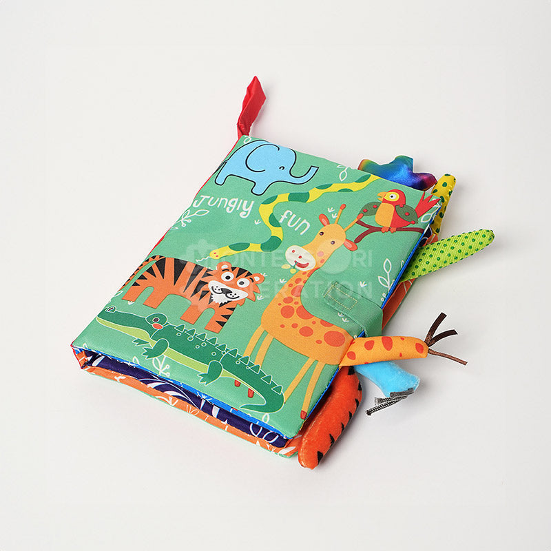 Soft Sensory Book with Textures and Colors for Babies
