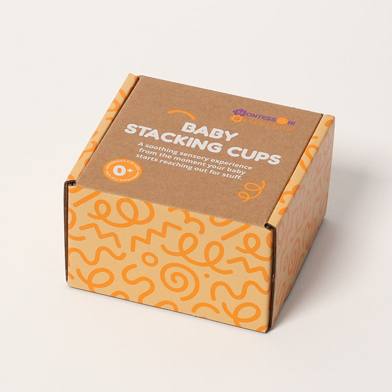 Silicone Stacking Cups Set with Textured Animals
