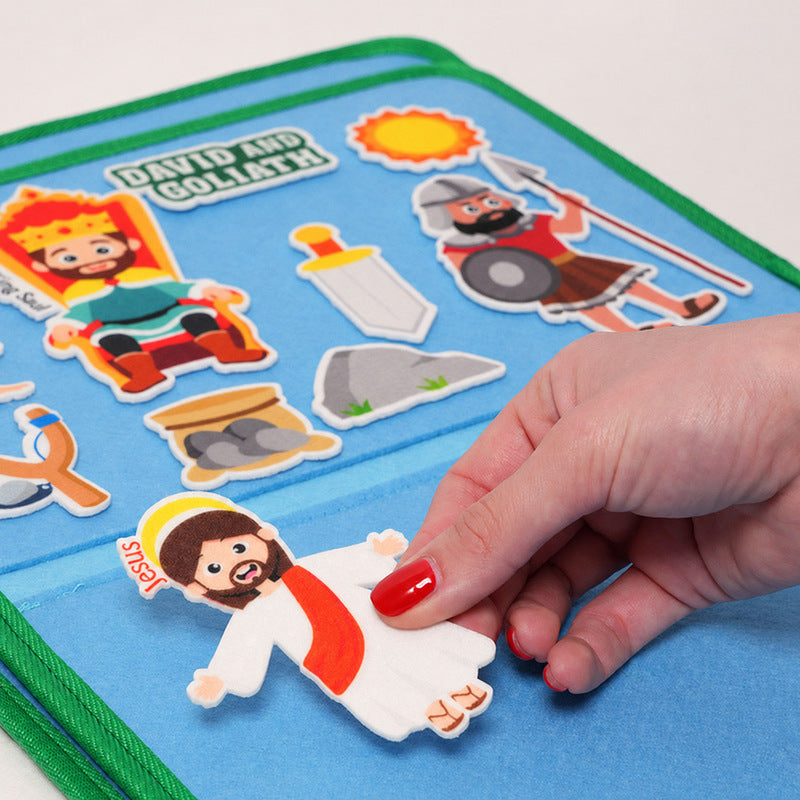 Bible Storyboard with Felt Figures for Interactive Play