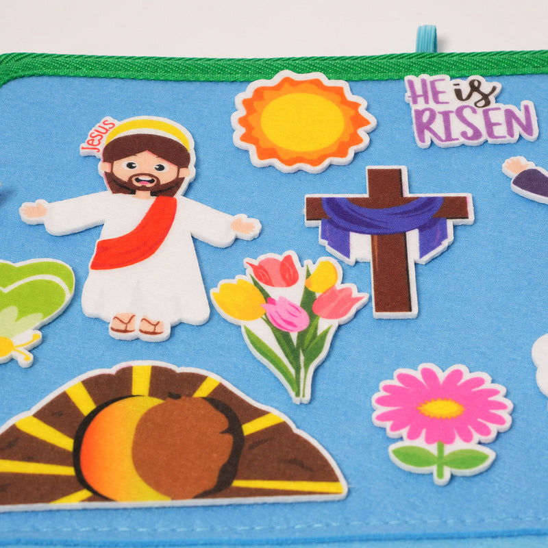 Bible Storyboard with Felt Figures for Interactive Play