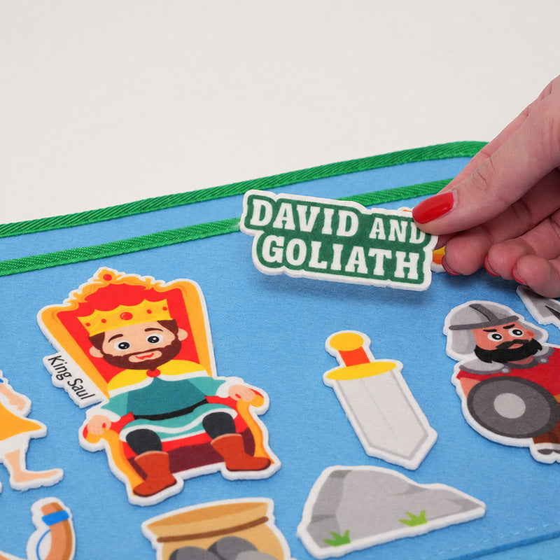 Bible Storyboard with Felt Figures for Interactive Play