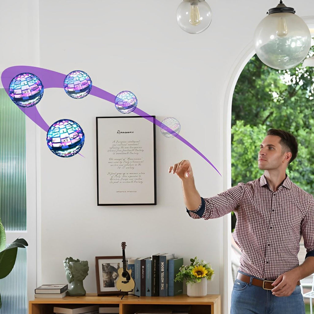 Flying Ball Toy with LED Lights and Hover Technology