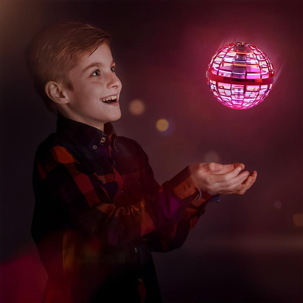 Flying Ball Toy with LED Lights and Hover Technology