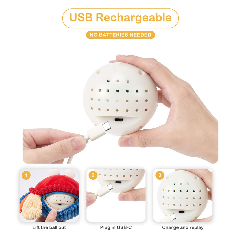Musical Bouncing Crab Plush, Repeats Baby First Words