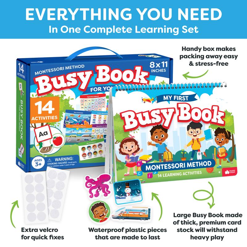 Preschool Busy Book, 14 Montessori Activities With Farm Animals