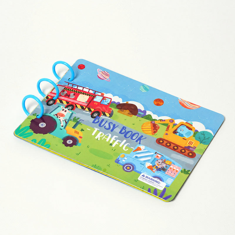 Busy Book for Toddlers with Farm Animals and Learning Activities