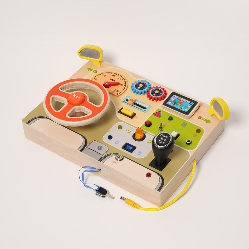 Interactive Dashboard Toy with Lights and Sounds