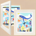 Kids Artwork Frame with Storage for 200 Drawings