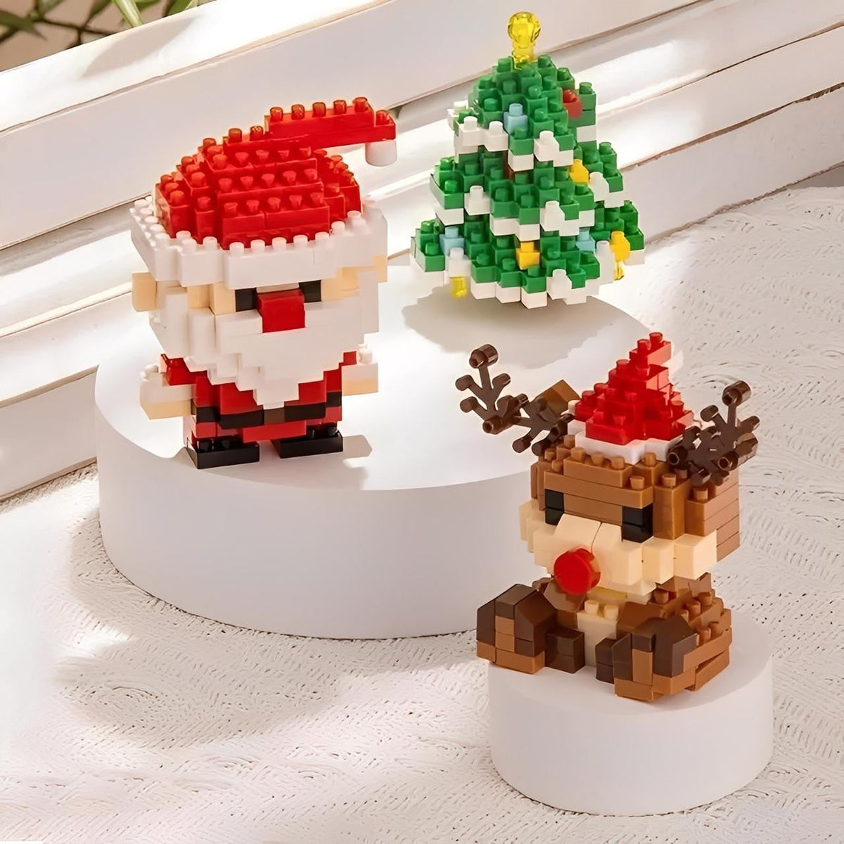 Christmas Advent Calendar Building Kit, 12 Mini Brick Models