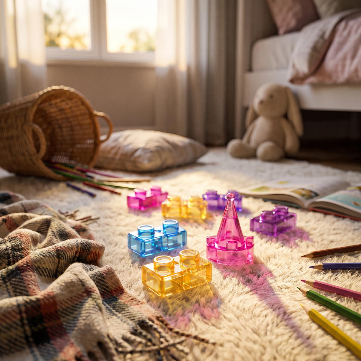 Castle Gummy Blocks, 40-Piece Soft Building Block Set