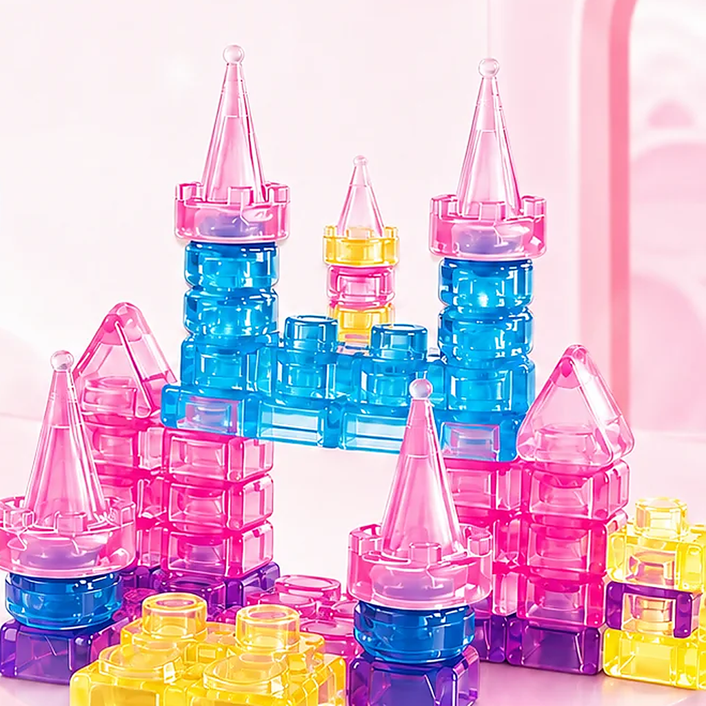 Castle Gummy Blocks, 40-Piece Soft Building Block Set