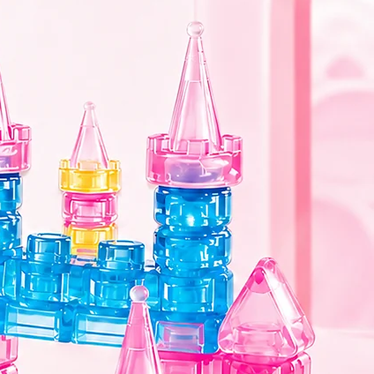 Castle Gummy Blocks, 40-Piece Soft Building Block Set