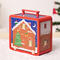 Christmas Dollhouse Toy, Foldable Santa's Workshop with Figurines