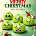 Christmas Grinch Dumpling Squishy, Mystery Box