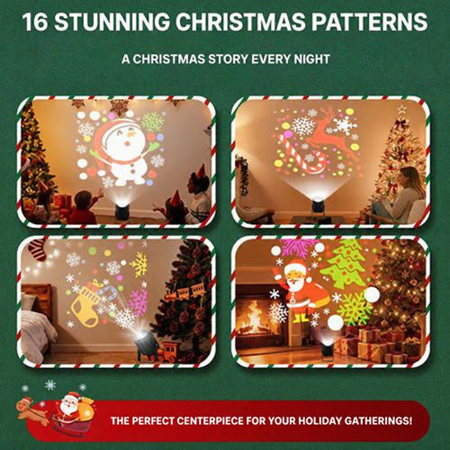 Christmas Light Projector with 16 Festive Patterns