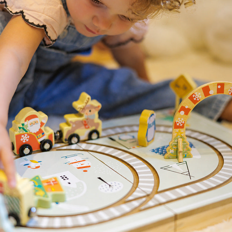 Christmas Playset Bundle with Railway and Storybook
