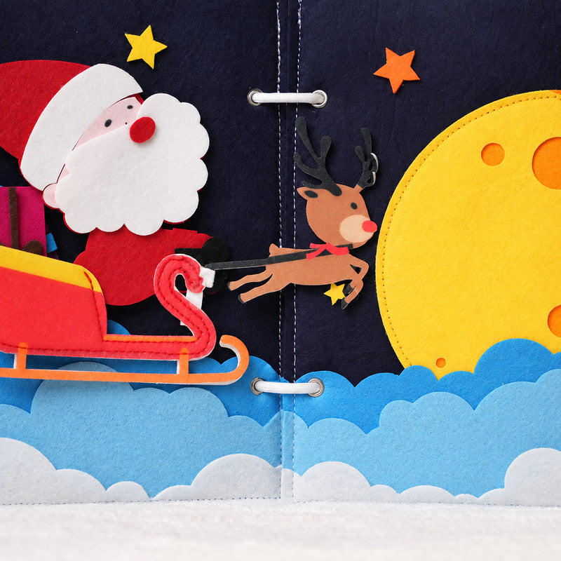 Christmas Quiet Book with Interactive Felt Pages