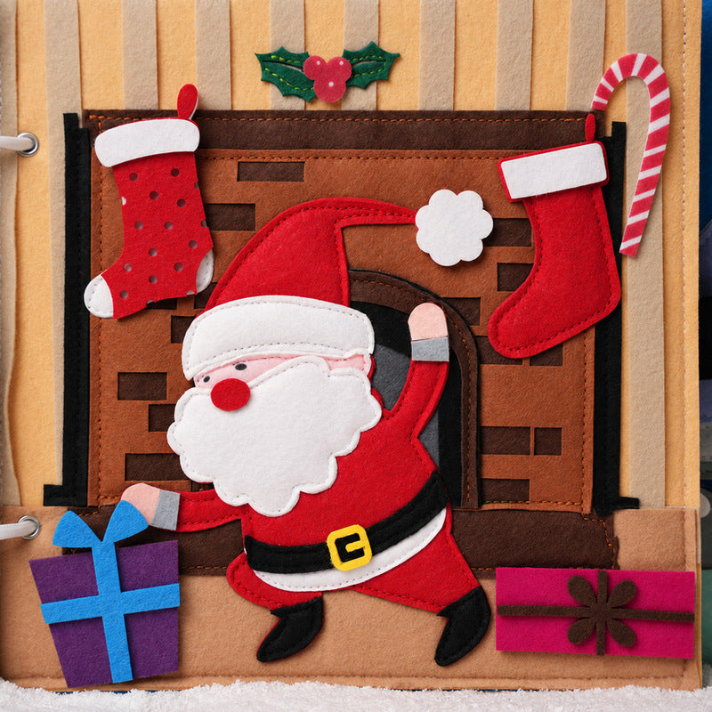 Christmas Quiet Book with Interactive Felt Pages
