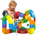 Magnetic Track Toy with Colorful Building Blocks