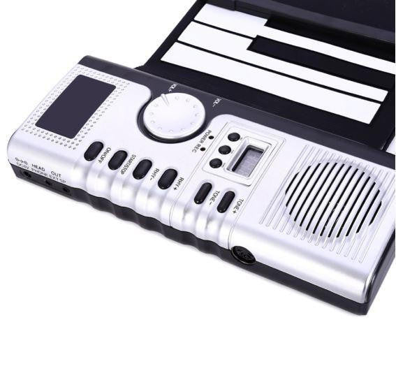 Roll-Up Piano Keyboard with 61 Keys and USB Connection