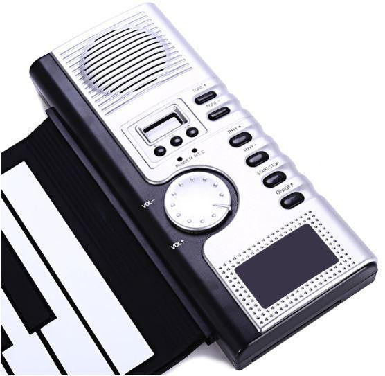 Roll-Up Piano Keyboard with 61 Keys and USB Connection