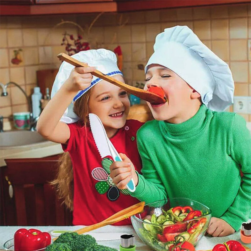 Kids Cooking Tools Set with Cutting Boards and Knives