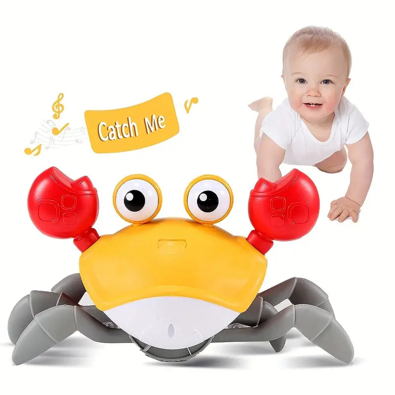 Crawling Crab Sensory Toy with Music and Motion