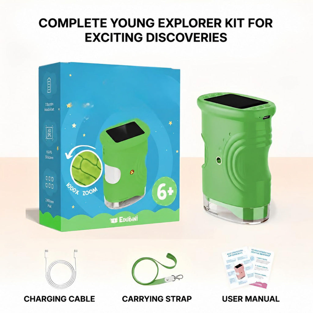 Digital Microscope for Kids with 1000x Magnification and Photo Function