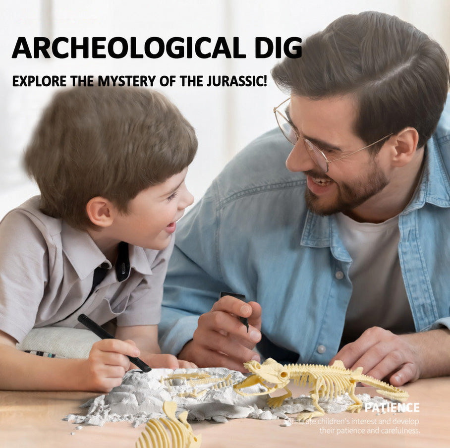 Dinosaur Excavation Kit with Fossil Dig Tools