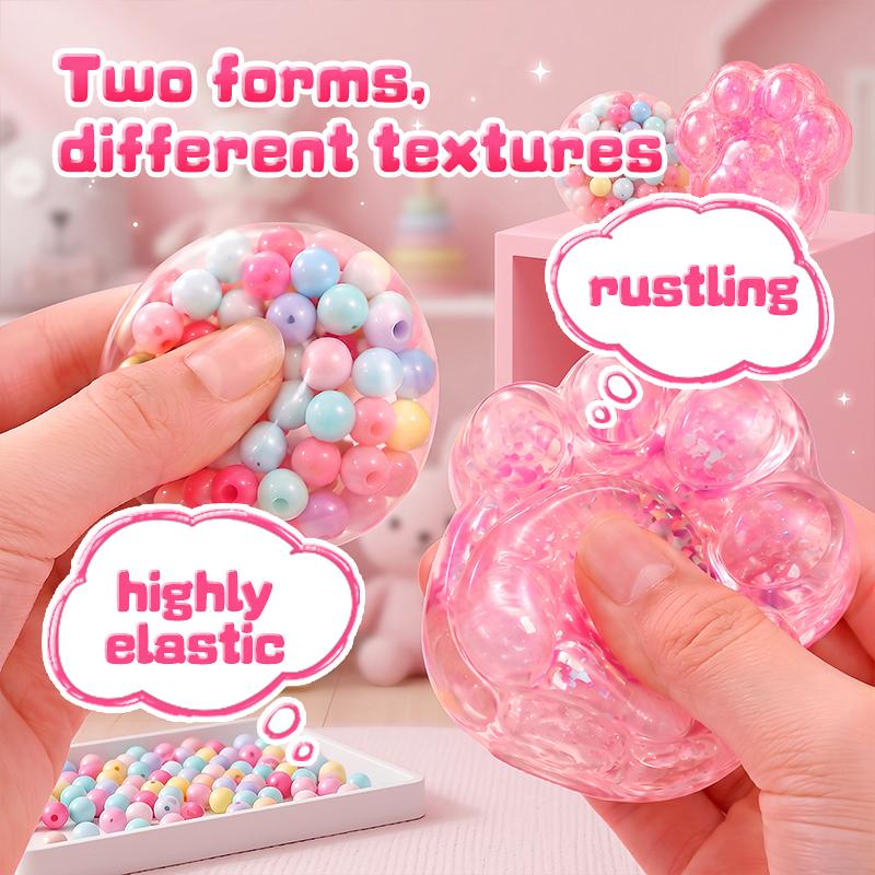 DIY Cat Paw Squishy Kit, Make 6 Slow-Rising Squishies