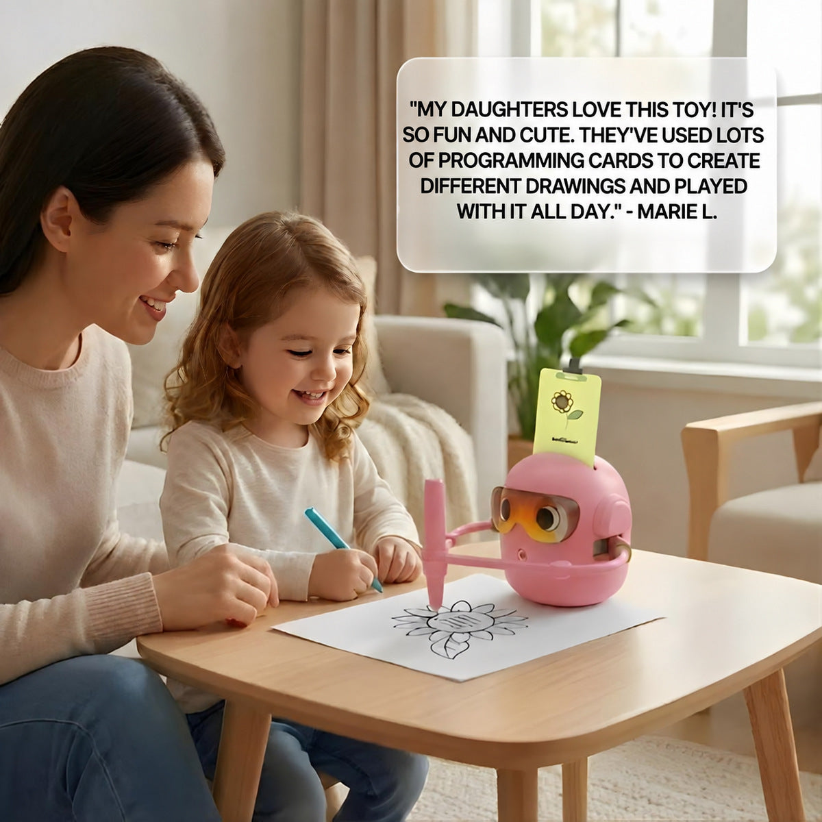 Drawing Robot for Kids with Interactive Learning Cards
