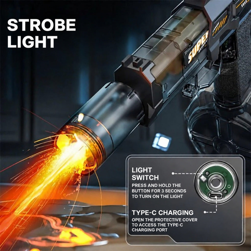 Electric Water Gun with LED Lights and Long Range