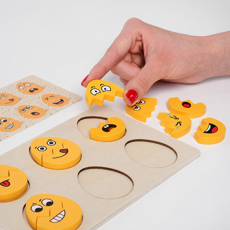 Emotion Learning Puzzle with Activity Book for Kids
